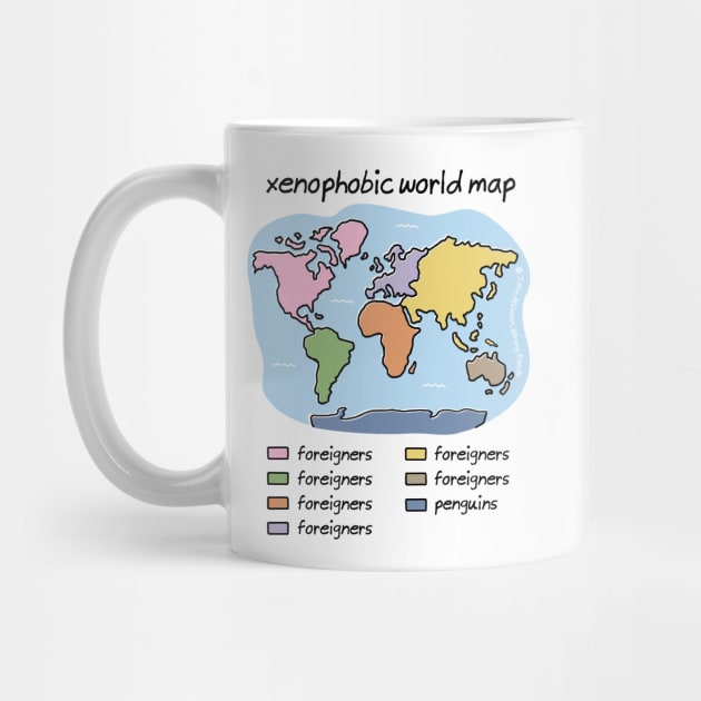 xenophobic world map by WrongHands